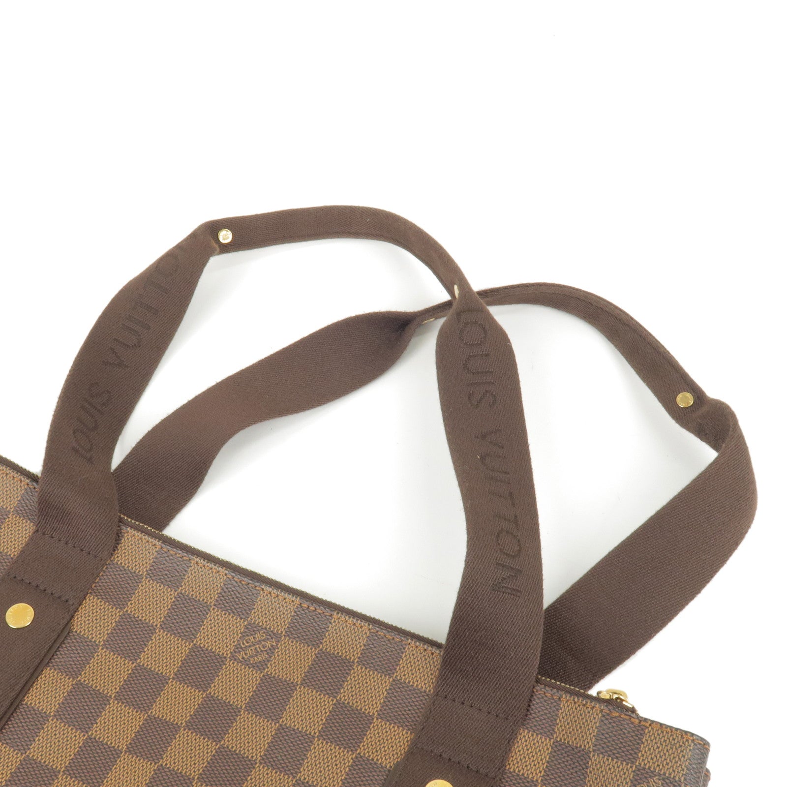 Louis Vuitton Musette Shoulder Bag in Ebene Damier Canvas and Brown