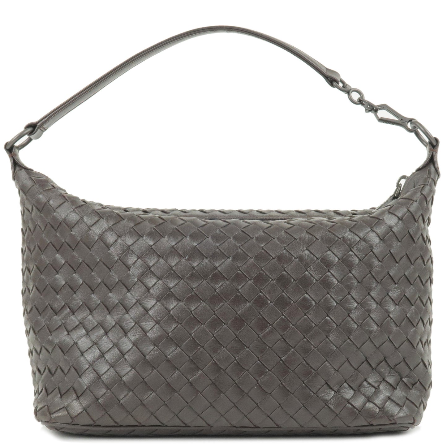 Bottega Veneta Intrecciato Leather Shoulder Bag - Black Shoulder Bags,  Handbags - BOT130989