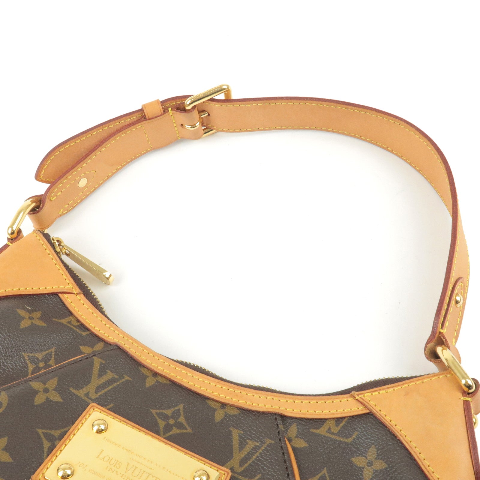 Louis Vuitton Thames PM Hobo Handbag Purse Monogram Canvas M56384