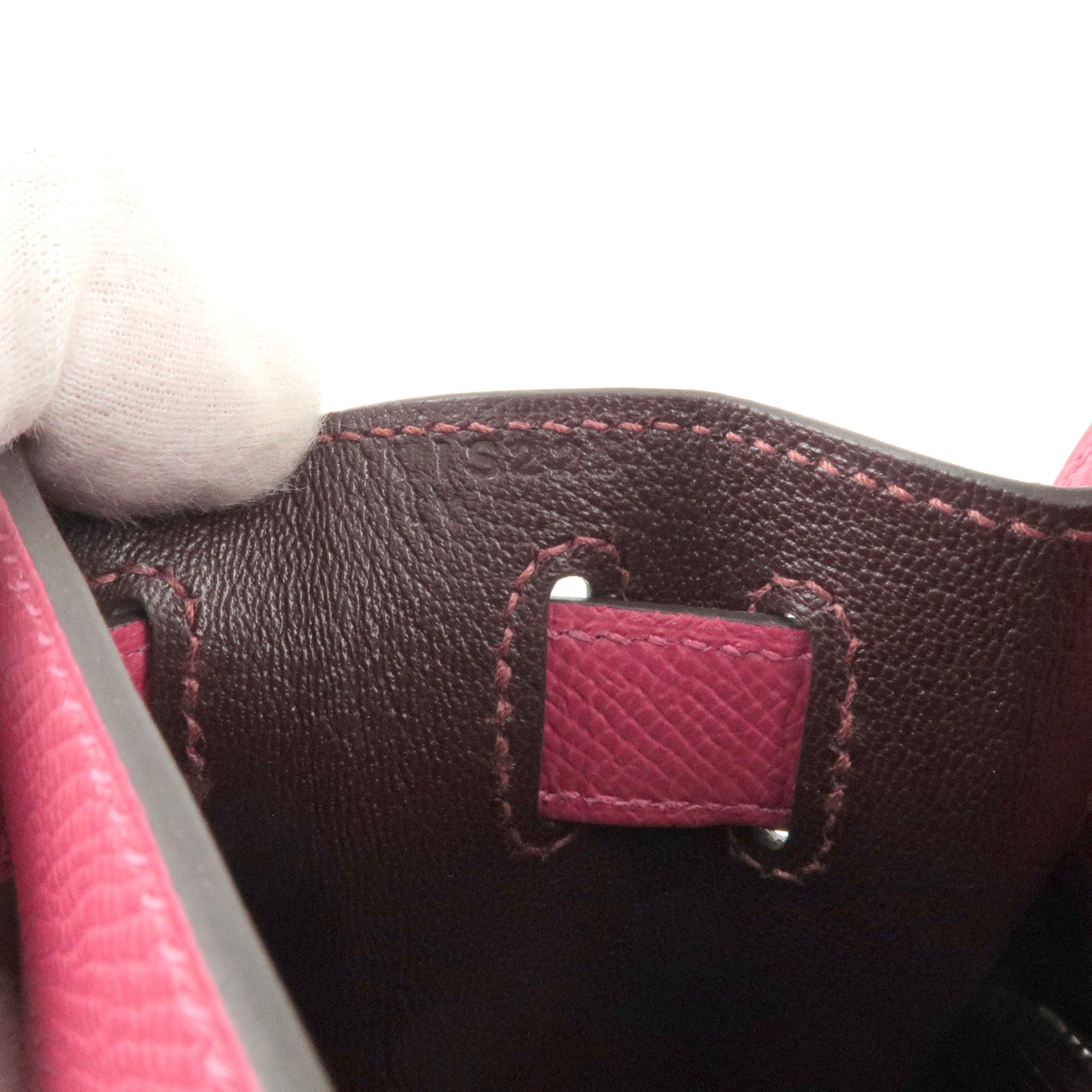 Pre-owned Hermes Red Epsom Leather Kelly 32 Sellier Bag