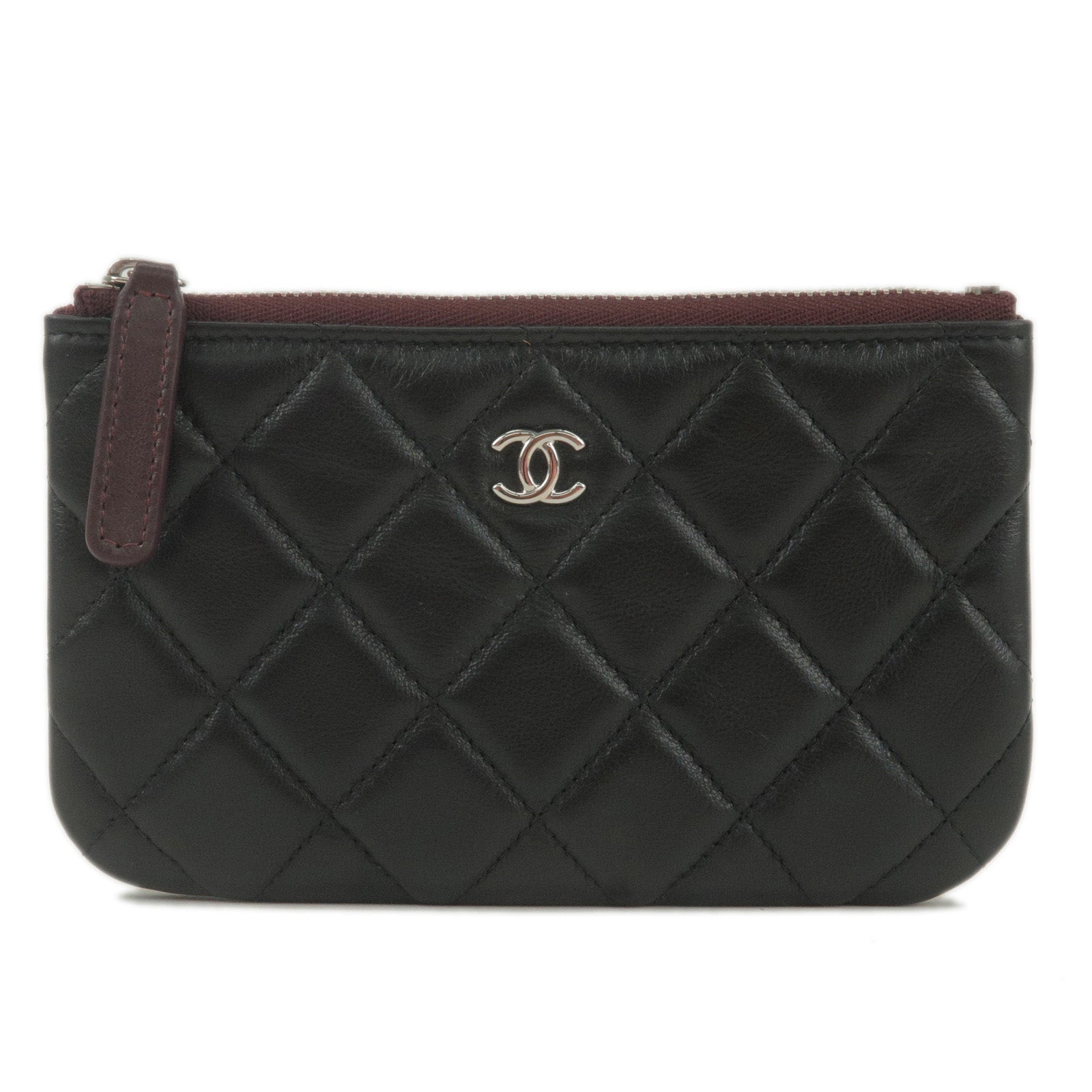 CHANEL-Matrasse-Lamb-Skin-Classic-Mini-Pouch-Black-Silver-Hardware –  dct-ep_vintage luxury Store