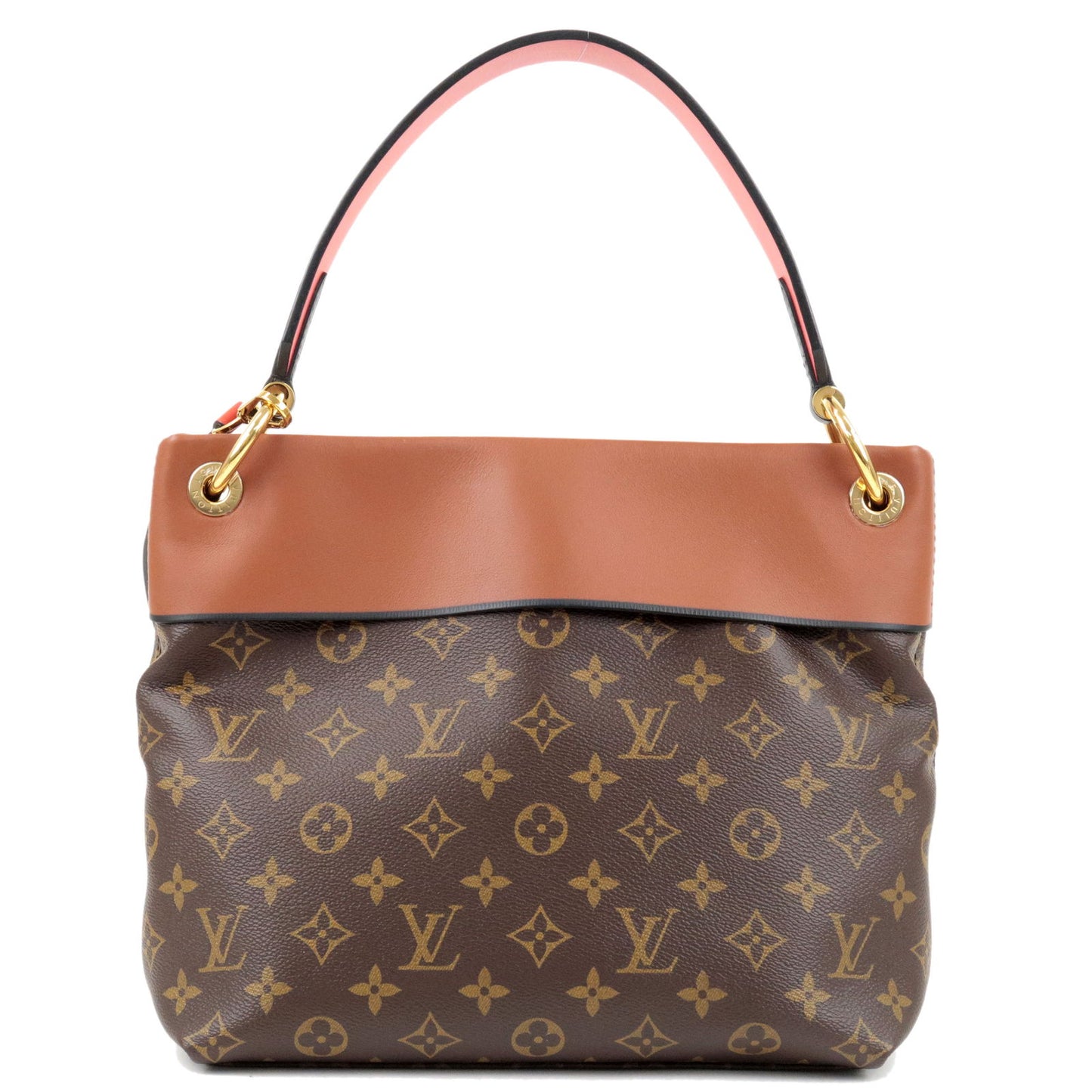 LOUIS VUITTON Tuileries Monogram Canvas Tote Shoulder Bag Brown