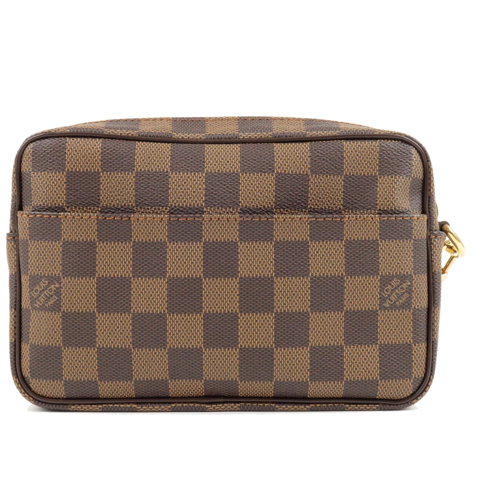 Louis Vuitton Pochette Accessoires Brown Canvas Clutch Bag (Pre-Owned)