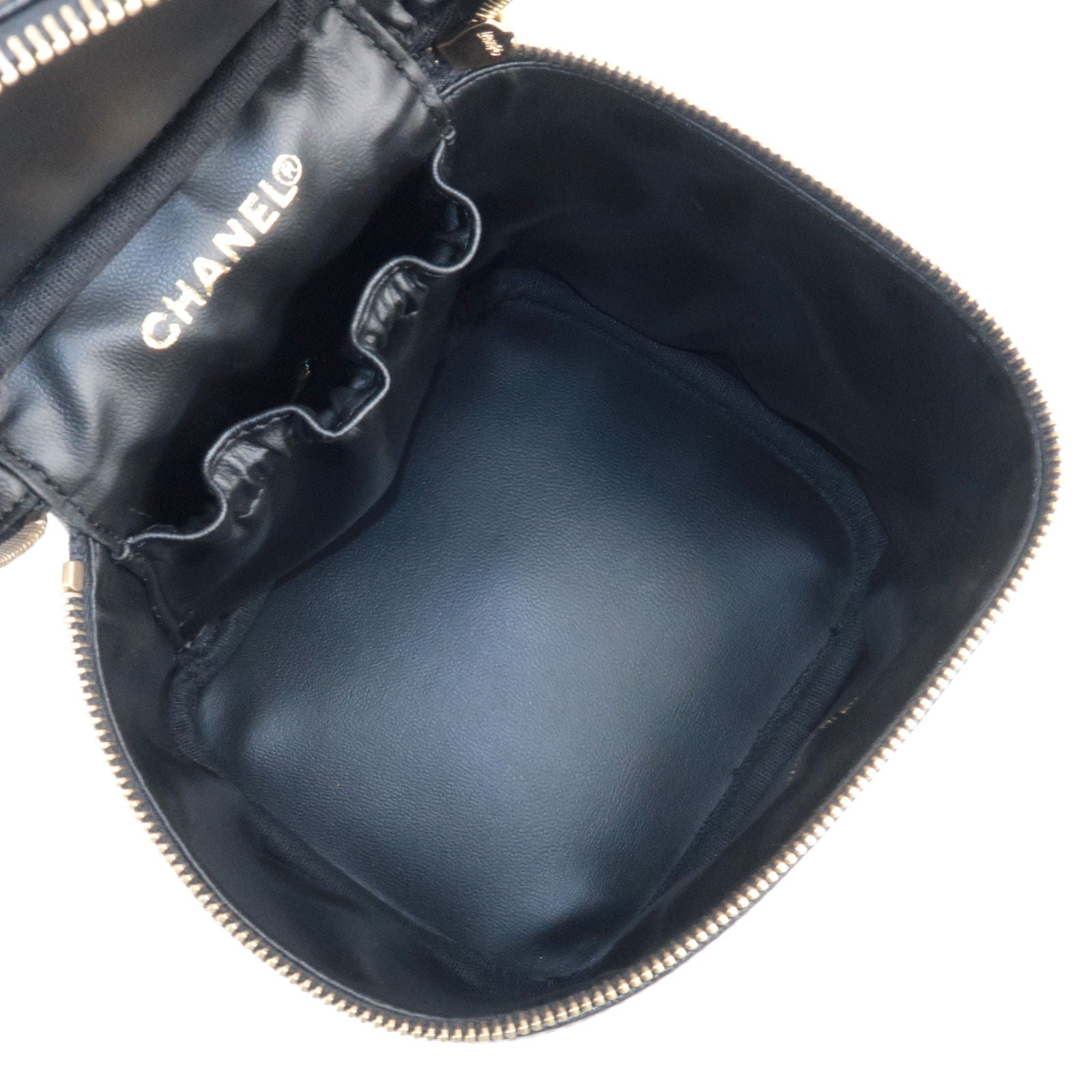 Bag - Skin - Bag - A01998 – dct - ep_vintage luxury Store - Caviar - Pouch  - Cosmetic - Vanity - Твидовый жакет пиджак куртка косуха в стиле chanel -  Black - CHANEL - Hand