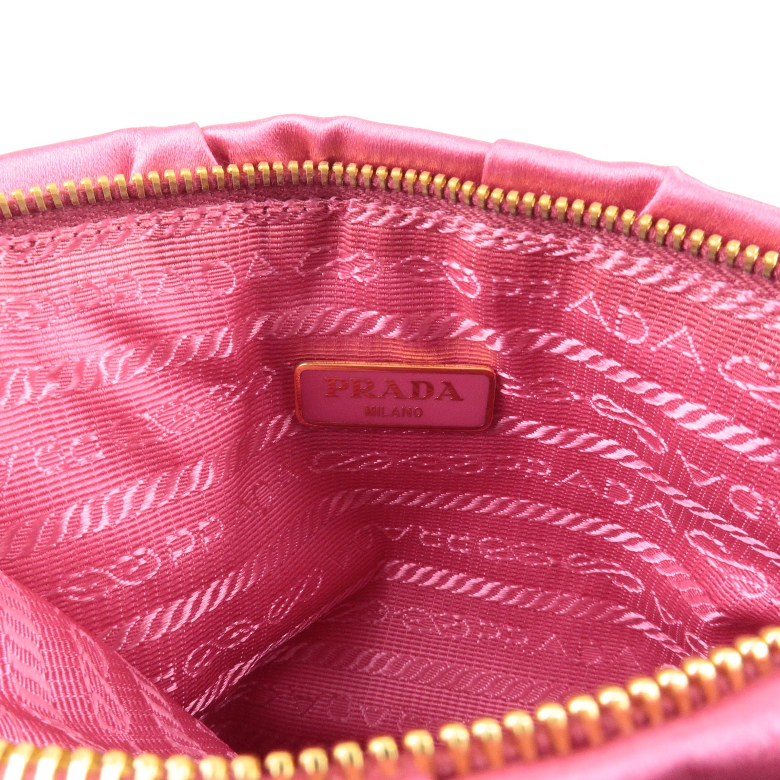 PRADA-Logo-Nylon-Leather-Cosmetic-Pouch-Pink – dct-ep_vintage luxury Store