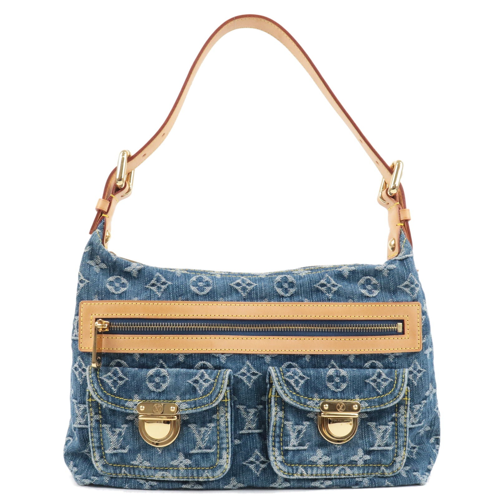 Louis Vuitton Limited Edition Blue Denim Monogram Denim and