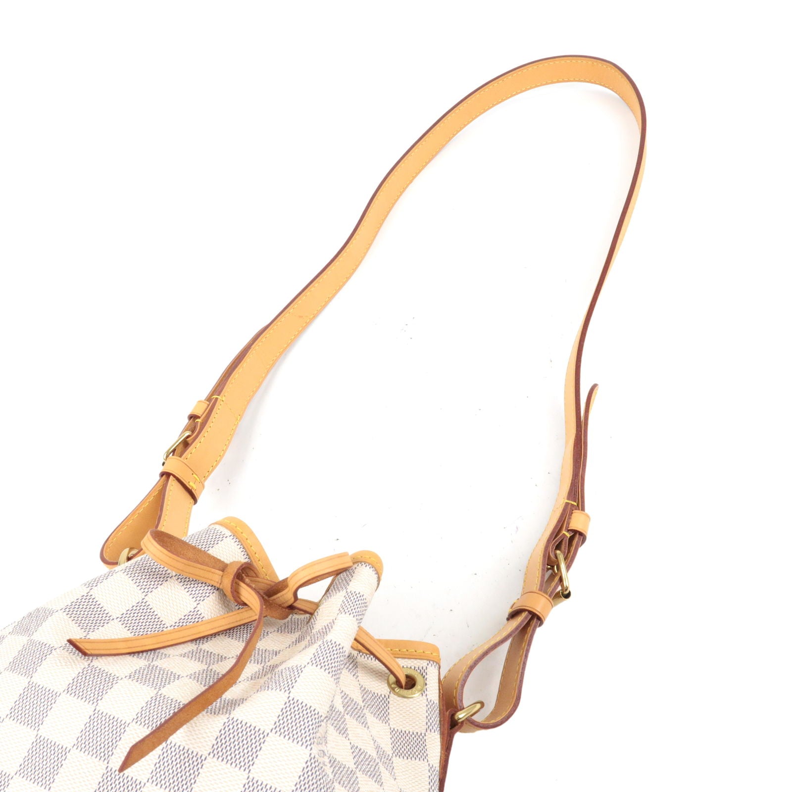 Louis Vuitton LOUIS VUITTON Damier Azur Noe BB Shoulder Bag N41220 Gold  Hardware