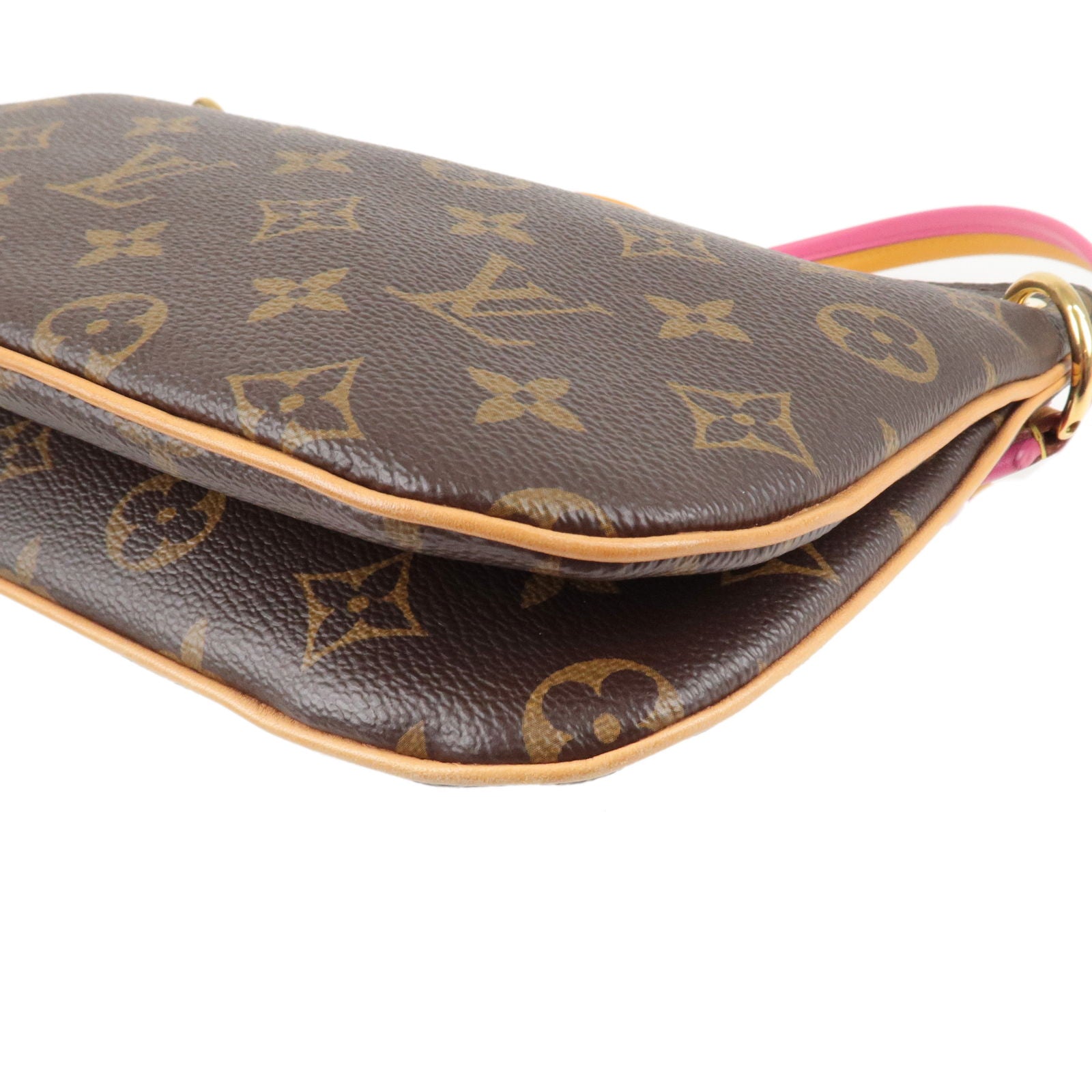 LOUIS VUITTON Iena PM Monogram Canvas Shoulder Bag Brown