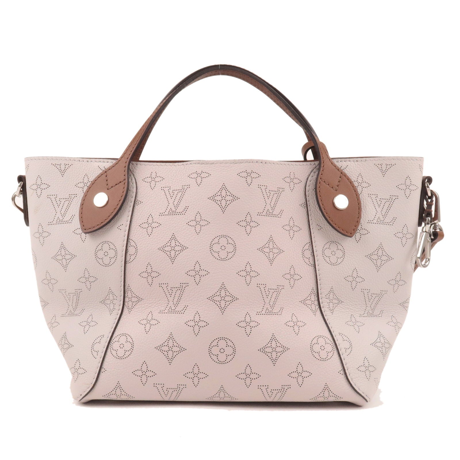 Pre-owned Louis Vuitton Mahina Leather Tote In Brown