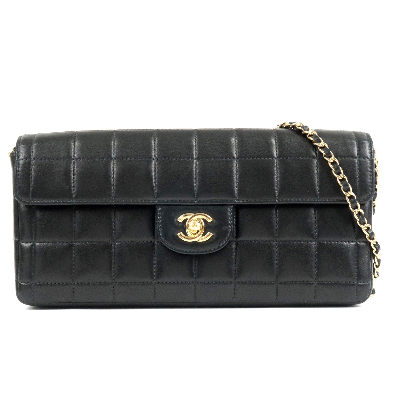 A15316 – dct - Black - Lamb - Shoulder - CHANEL - ep_vintage luxury Store -  Skin - Chain - Chocolate - Bar - While Leaving Chanel Store - Bag