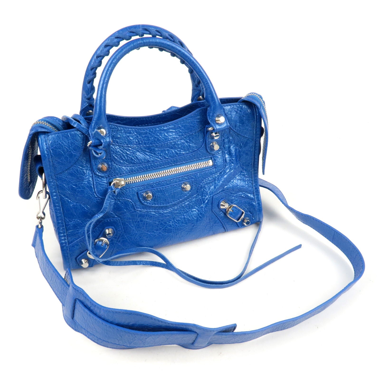 Balenciaga  Blue Agneau Classic City Bag  VSP Consignment