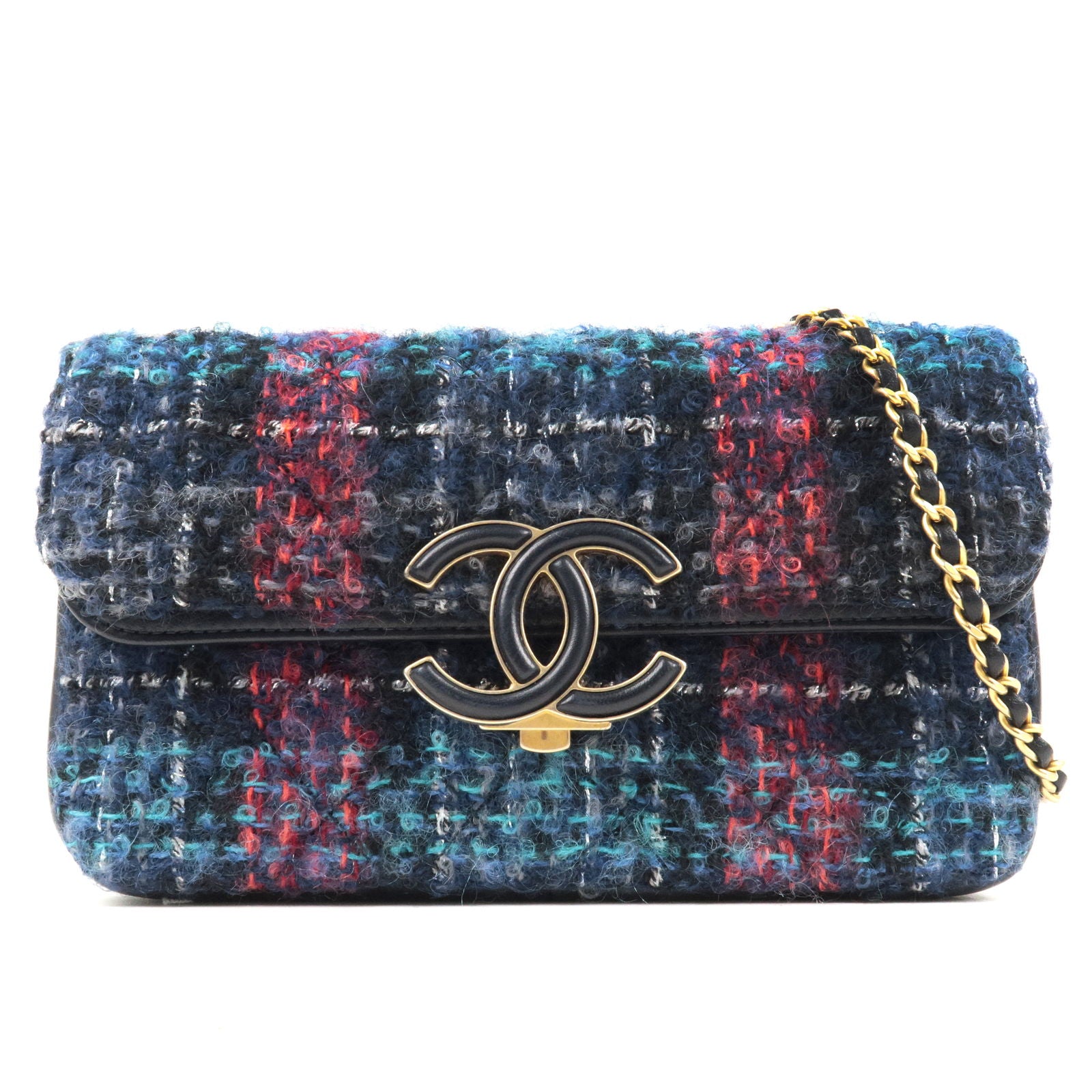 Flap - Tweed - Navy – dct - Shoulder - Chain - Chanel Vintage handbag in  beige leather - Double - ep_vintage luxury Store - CHANEL - Bag - Leather