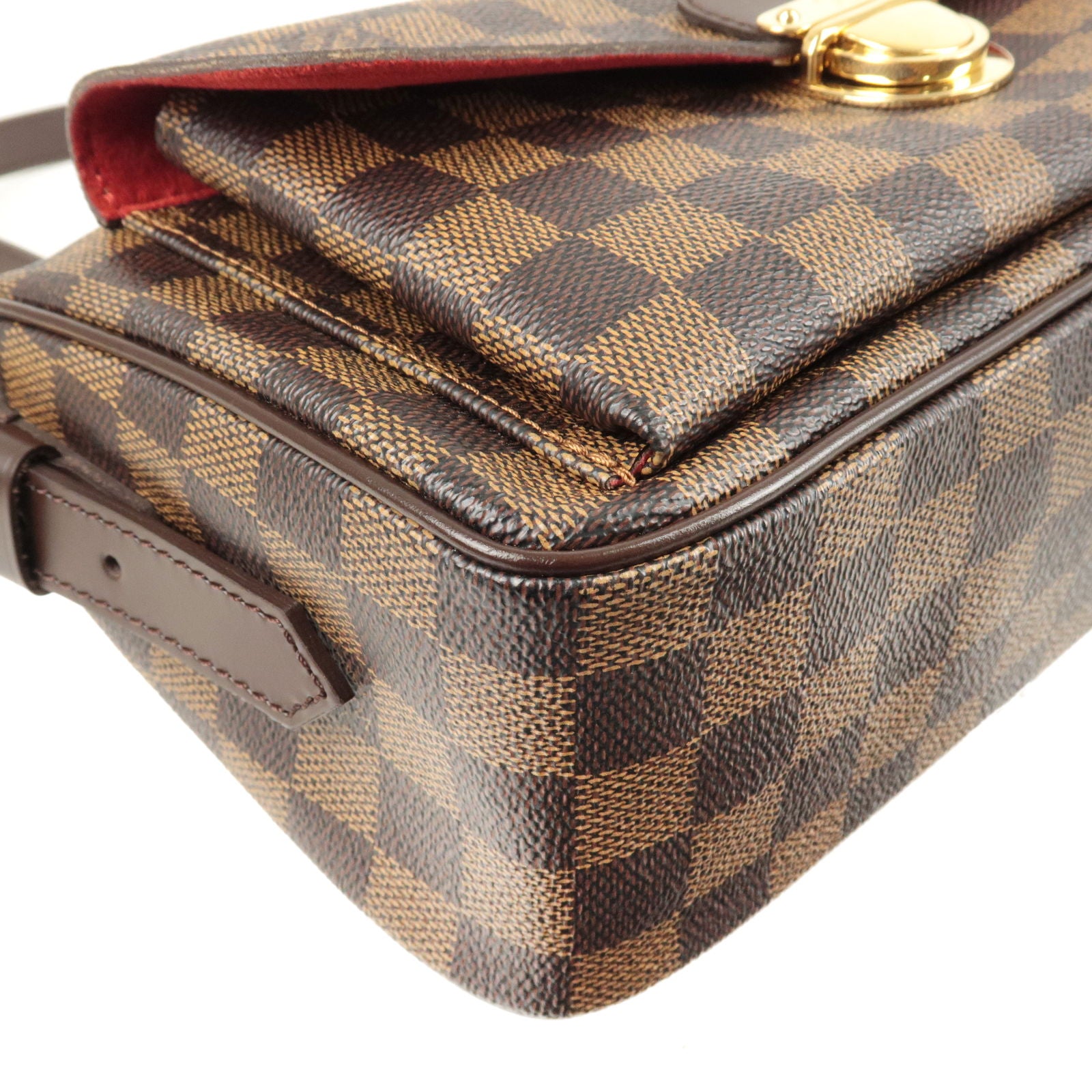 LOUIS VUITTON Damier Ebene Ravello GM Brown Shoulder Bag