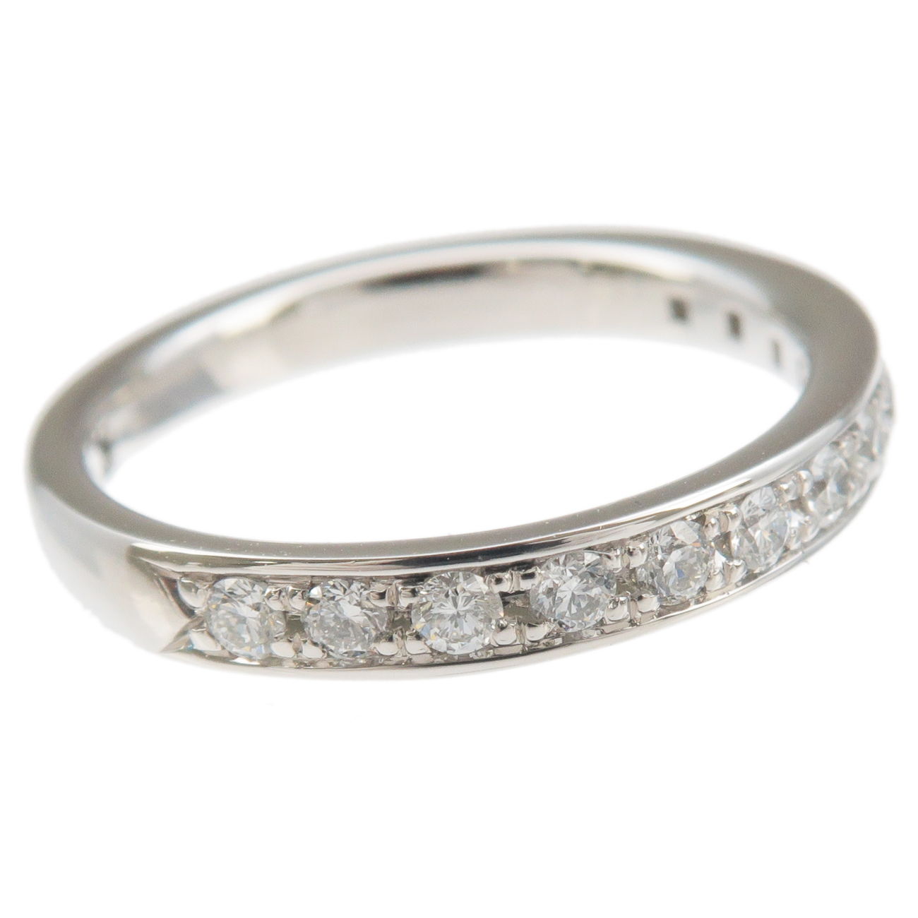 4C-Half-Eternity-Diamond-Ring-PT950-Platinum-US3.5-4-EU46 – Congo