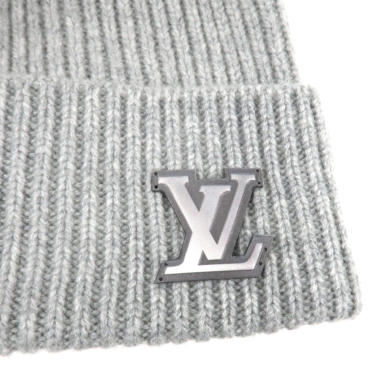 LOUIS VUITTON BLACK LV AHEAD BEANIE/HAT