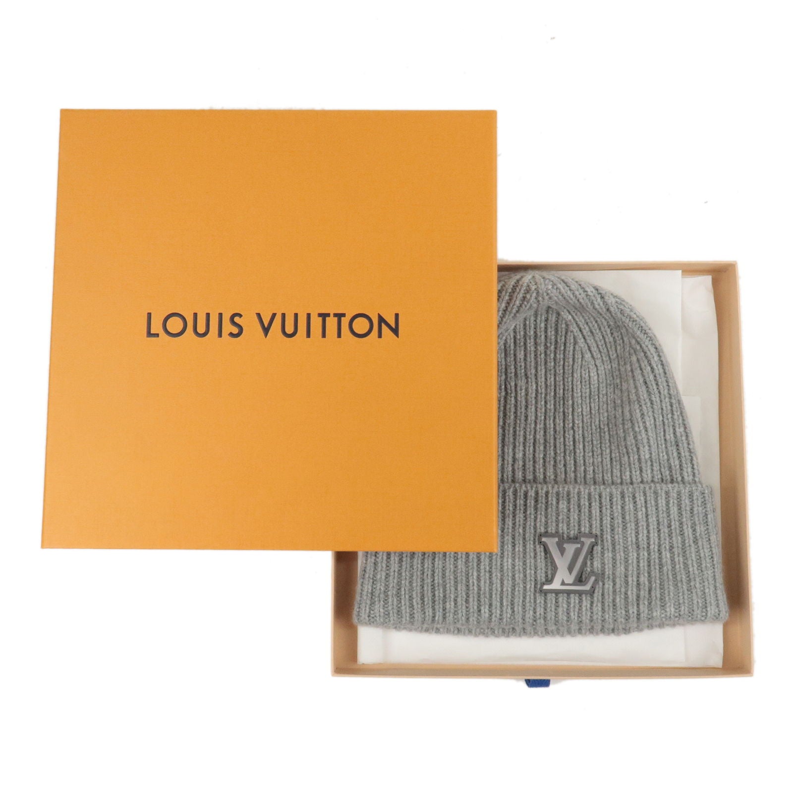 Louis Vuitton LV Ahead Beanie Grey Cashmere