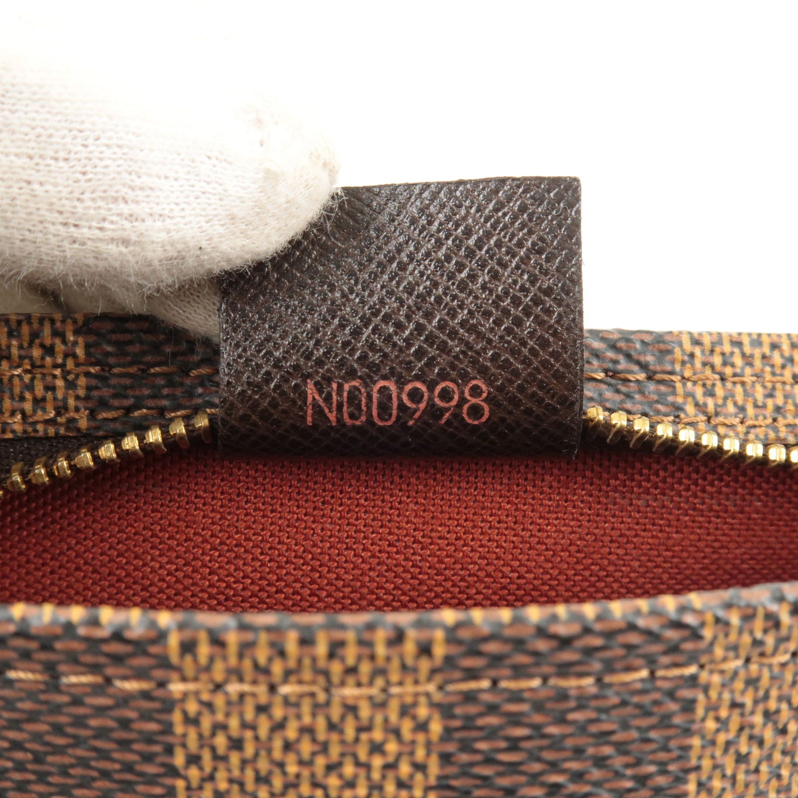 Louis Vuitton Damier Ebene Trousse Make Up Bag (N51982)