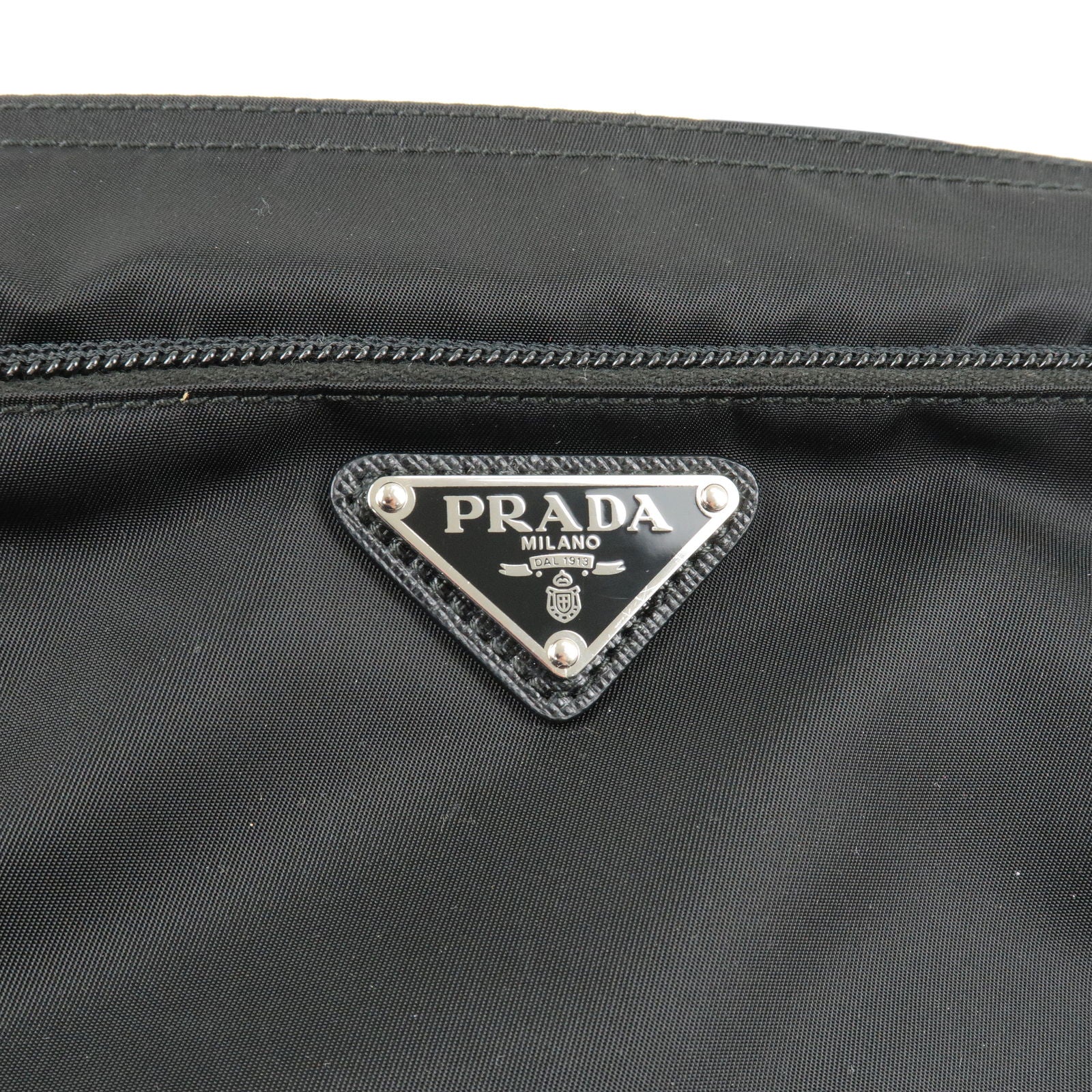 Pre owned Polyester prada bags Purse Nylon Black NERO