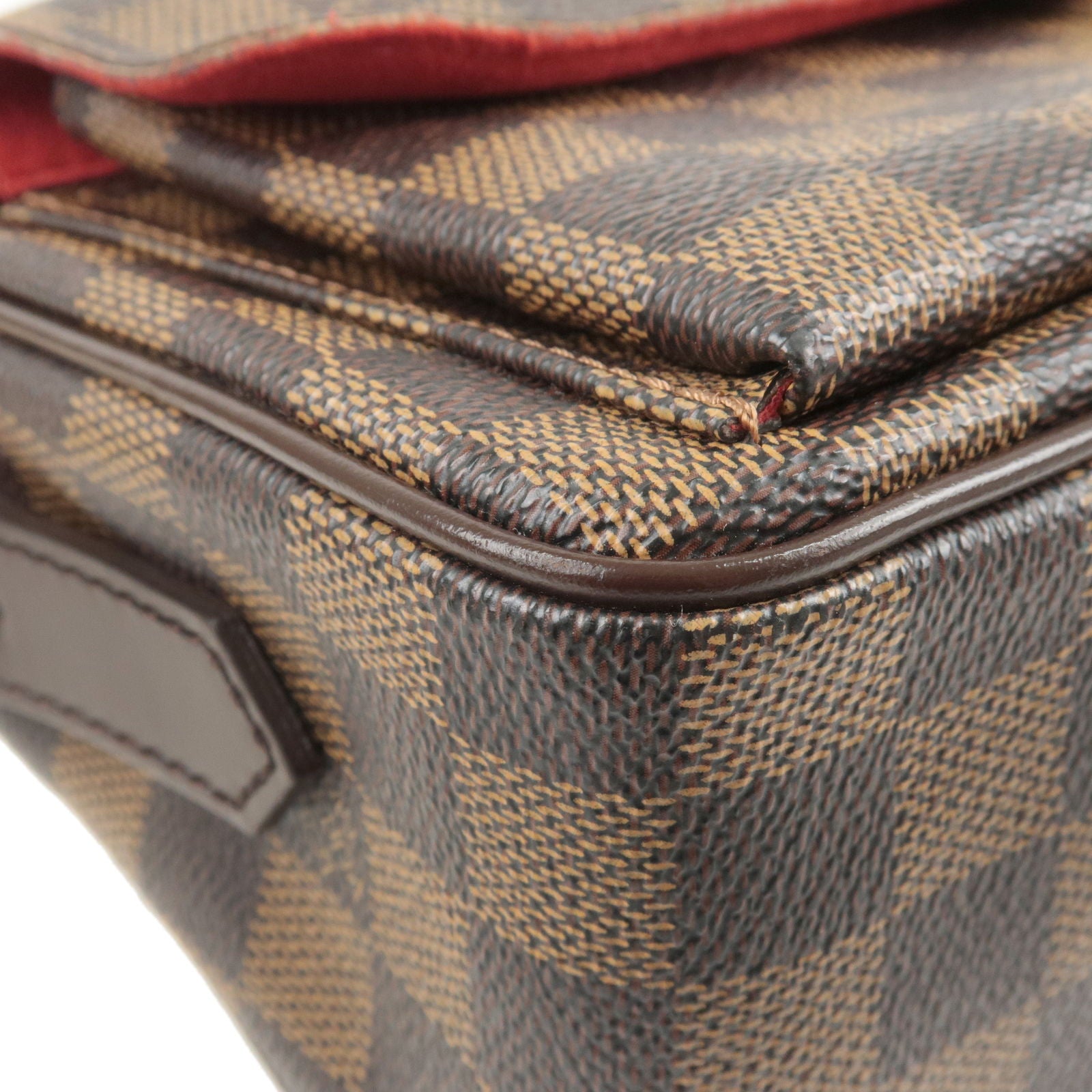 Authentic Louis Vuitton Ravello GM N60006 Brown Damier Shoulder Bag.