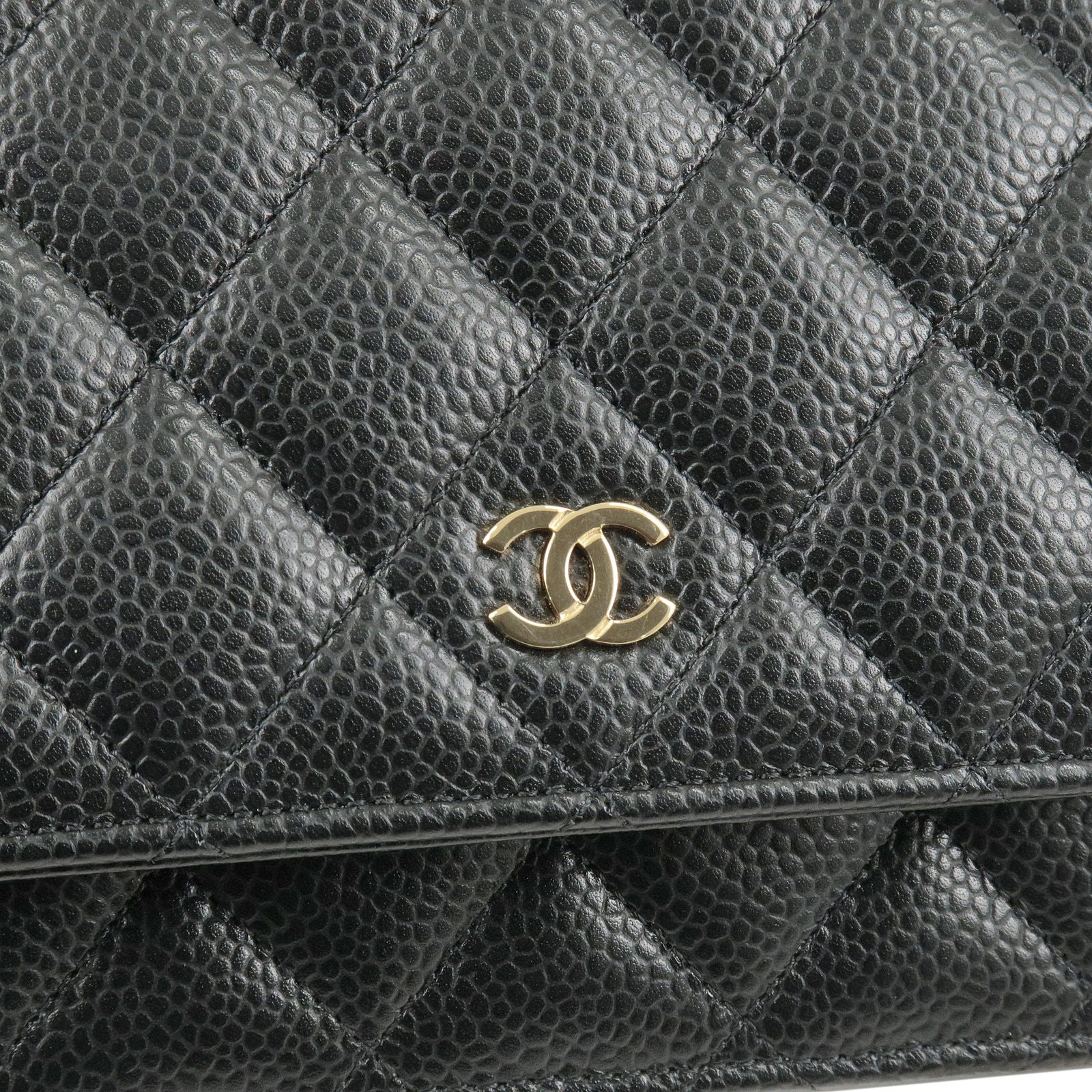 Chanel Lambskin Double Flap 2.55 Medium Black Purse