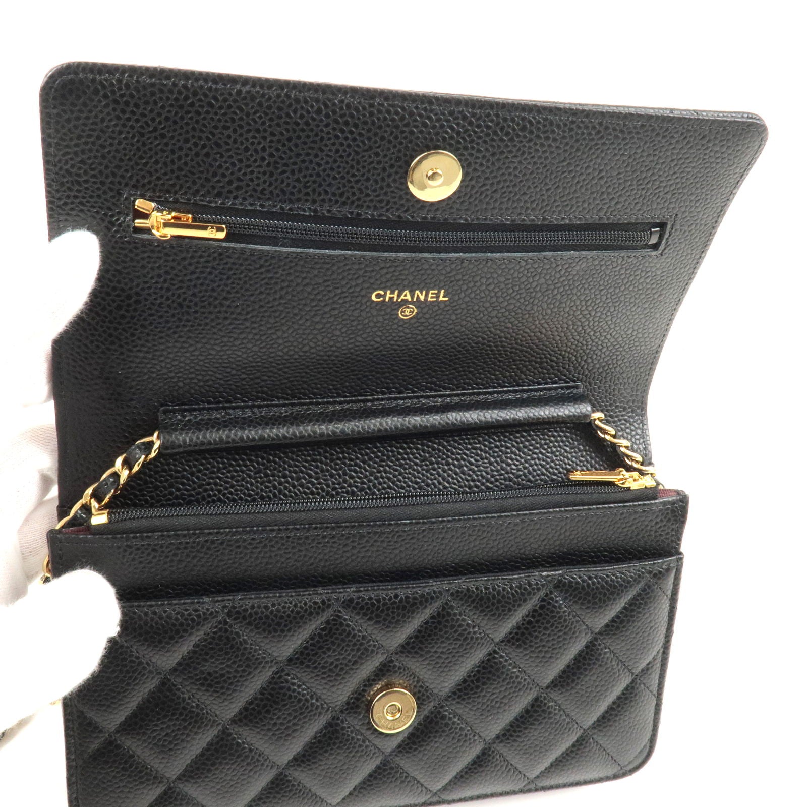 Matelasse - ep_vintage luxury Store - Caviar - WOC - Black - CHANEL - Skin  - Chanel Pre-Owned 1995 diamond-quilted 2 in 1 bag - Wallet - AP0250 – dct  - GHW - Chain