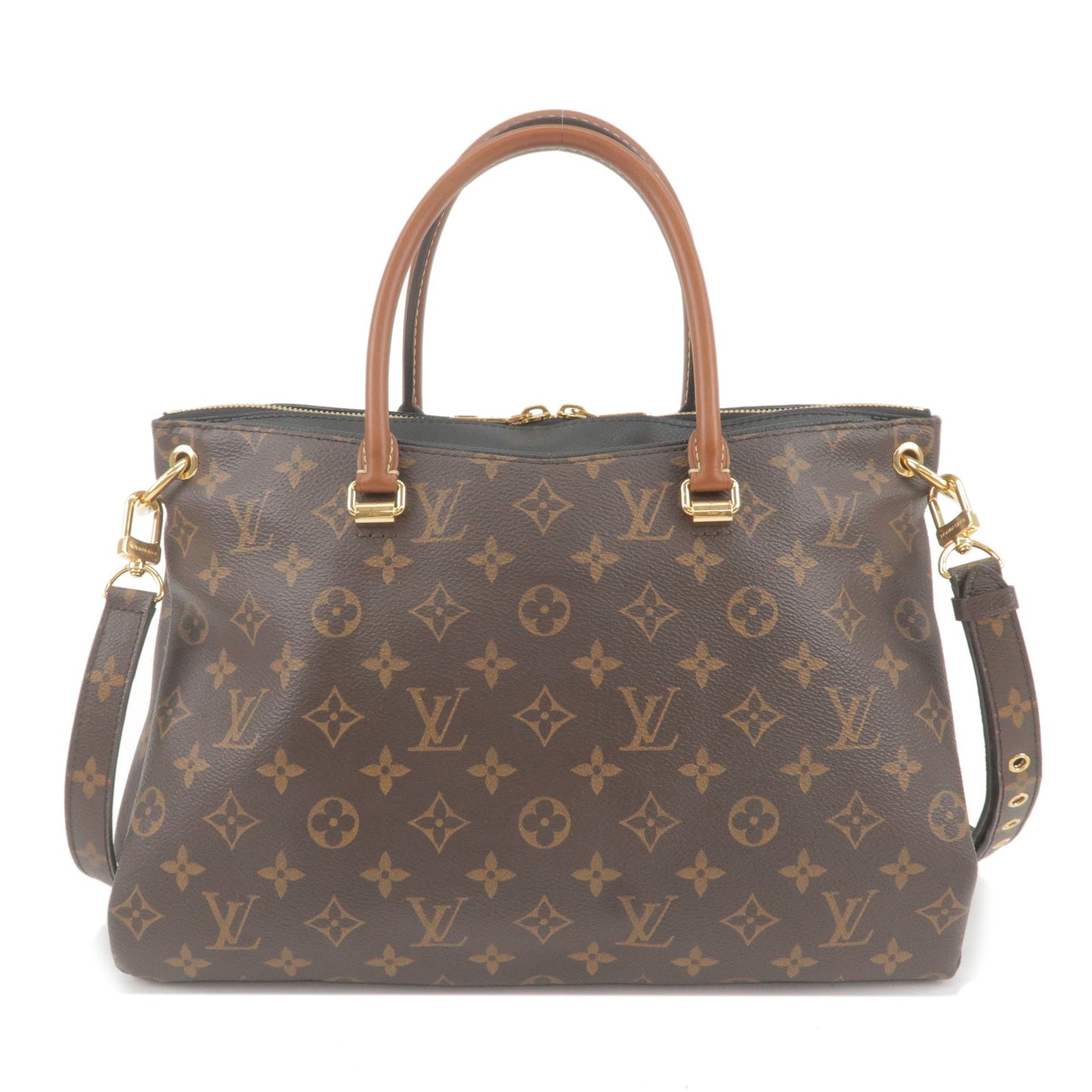Louis-Vuitton Monogram Pallas-2Way-Hand-Bag