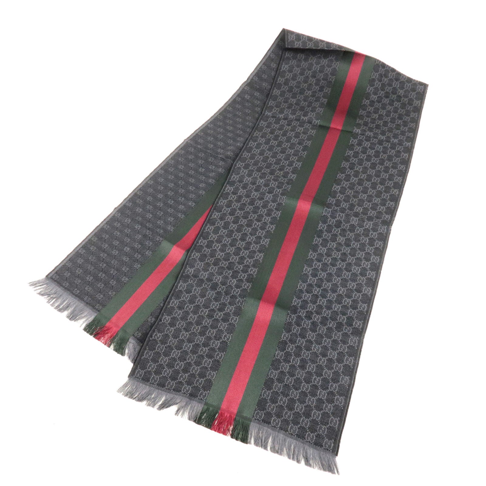 Sherry - 20% - Gray - 147351 – dct - for - GUCCI Princetown  475094-2C820-9151 - GG - Silk - Wool - 80% - GUCCI - Men - ep_vintage  luxury Store - Scarf