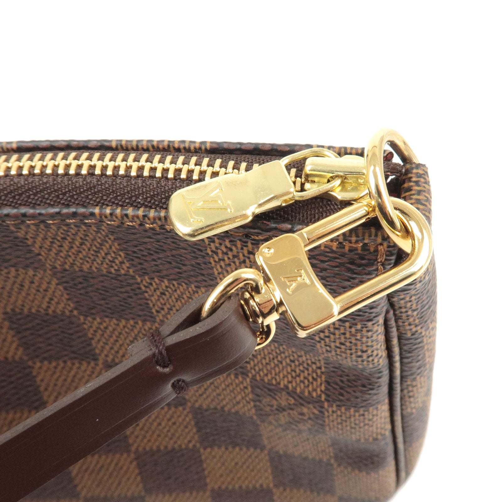 Louis Vuitton Pochette Accessoires Handbag Damier Azur N51985