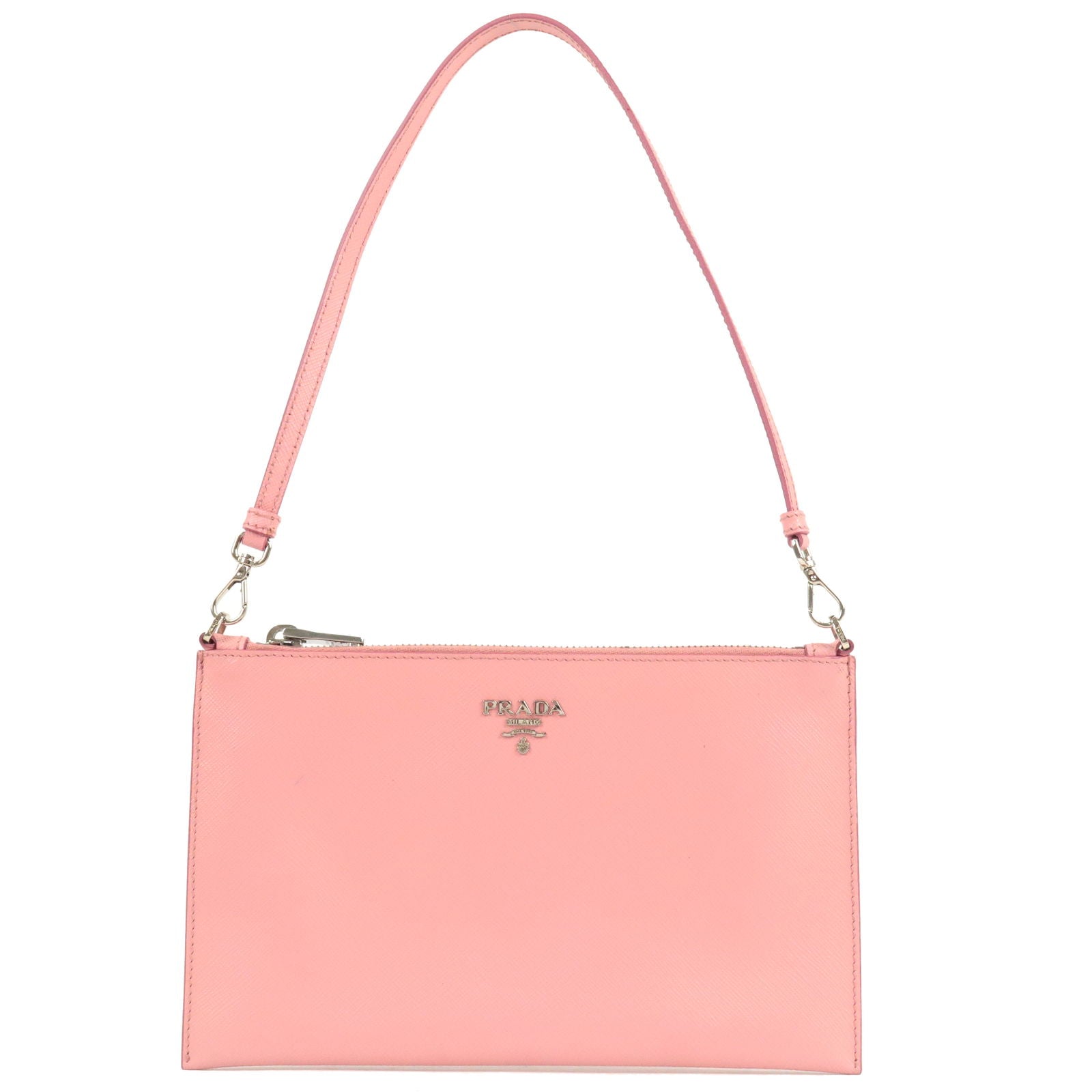 Leather - Pink - Bag - 1NH004 – prada prada pocket shoulder bag item -  Pouch - PETARO - Shoulder - Prada Matinee small handbag Black - Logo - PRADA
