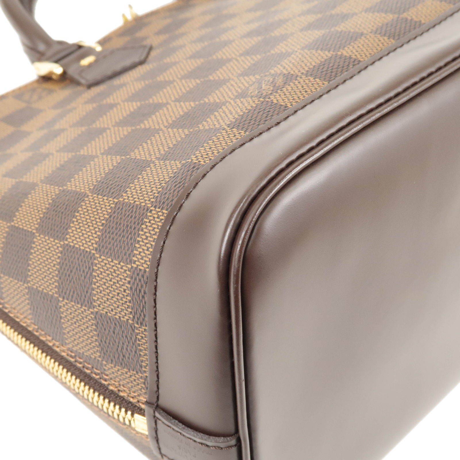 Louis Vuitton Vintage - Damier Ebene Spencer Bag - Brown - Leather