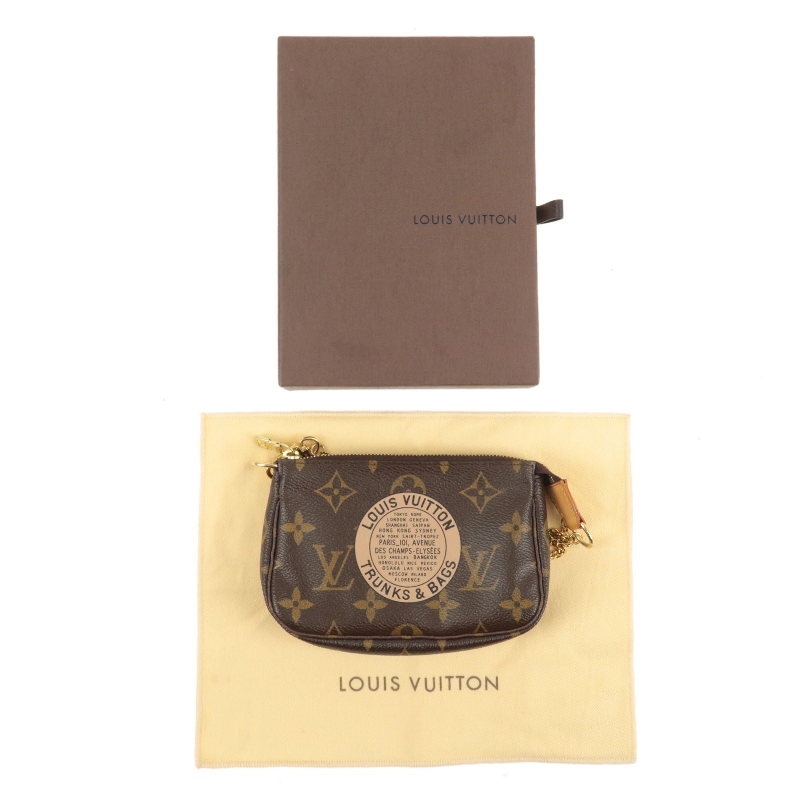 LOUIS VUITTON Pochette Complice Trunks and Bags Monogram Key Pouch Bro