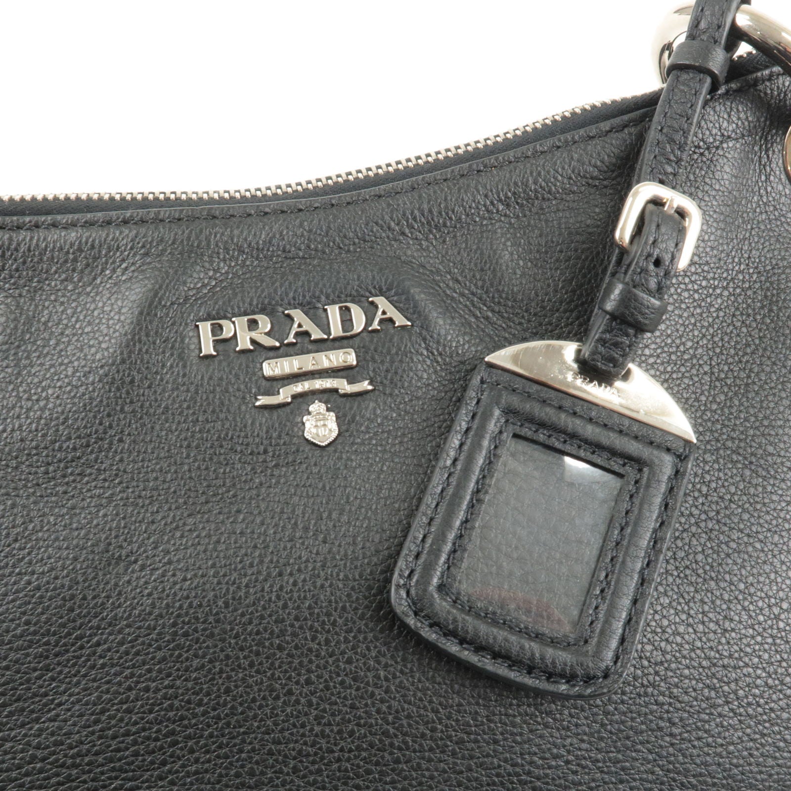 Vitello - Leather - PRADA - Bag - Shoulder - Phenix - Брендовые вьетнамки  prada - NERO - B4894M – dct - ep_vintage luxury Store - Black