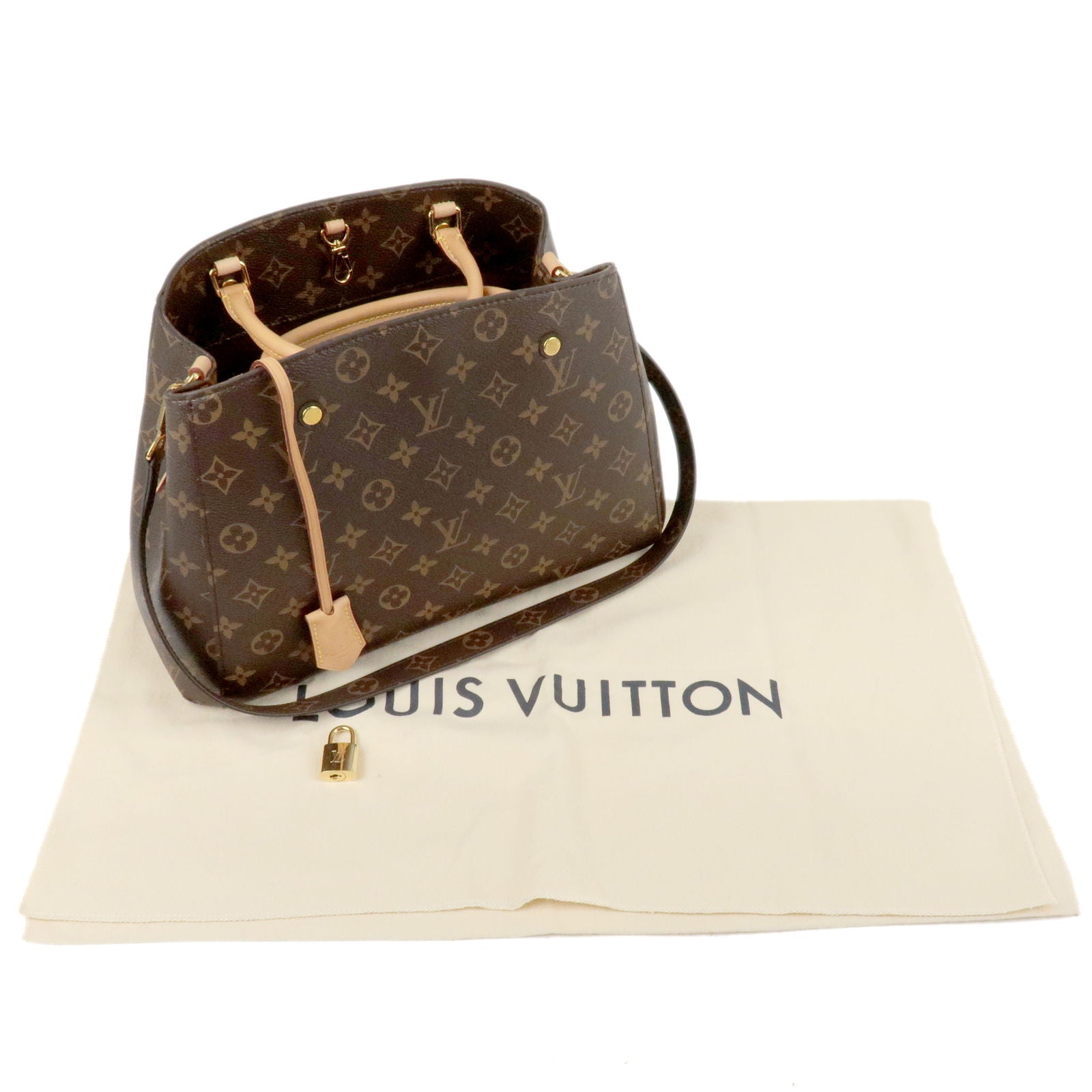 LOUIS VUITTON LOUIS VUITTON Montaigne MM Tote shoulder Bag M41056 Monogram  canvas Brown Used M41056Product Code2107600908373BRAND OFF Online Store