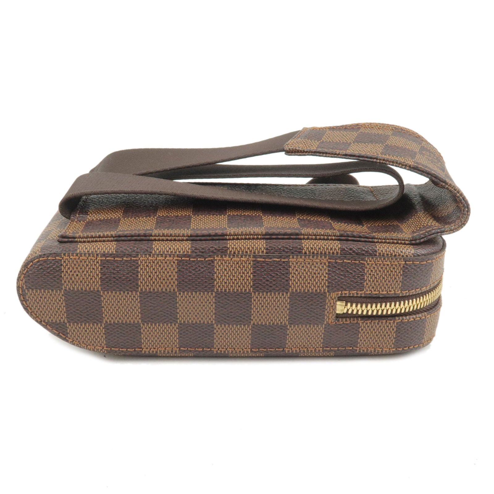 Louis Vuitton Geronimos Brown Canvas Shoulder Bag (Pre-Owned)