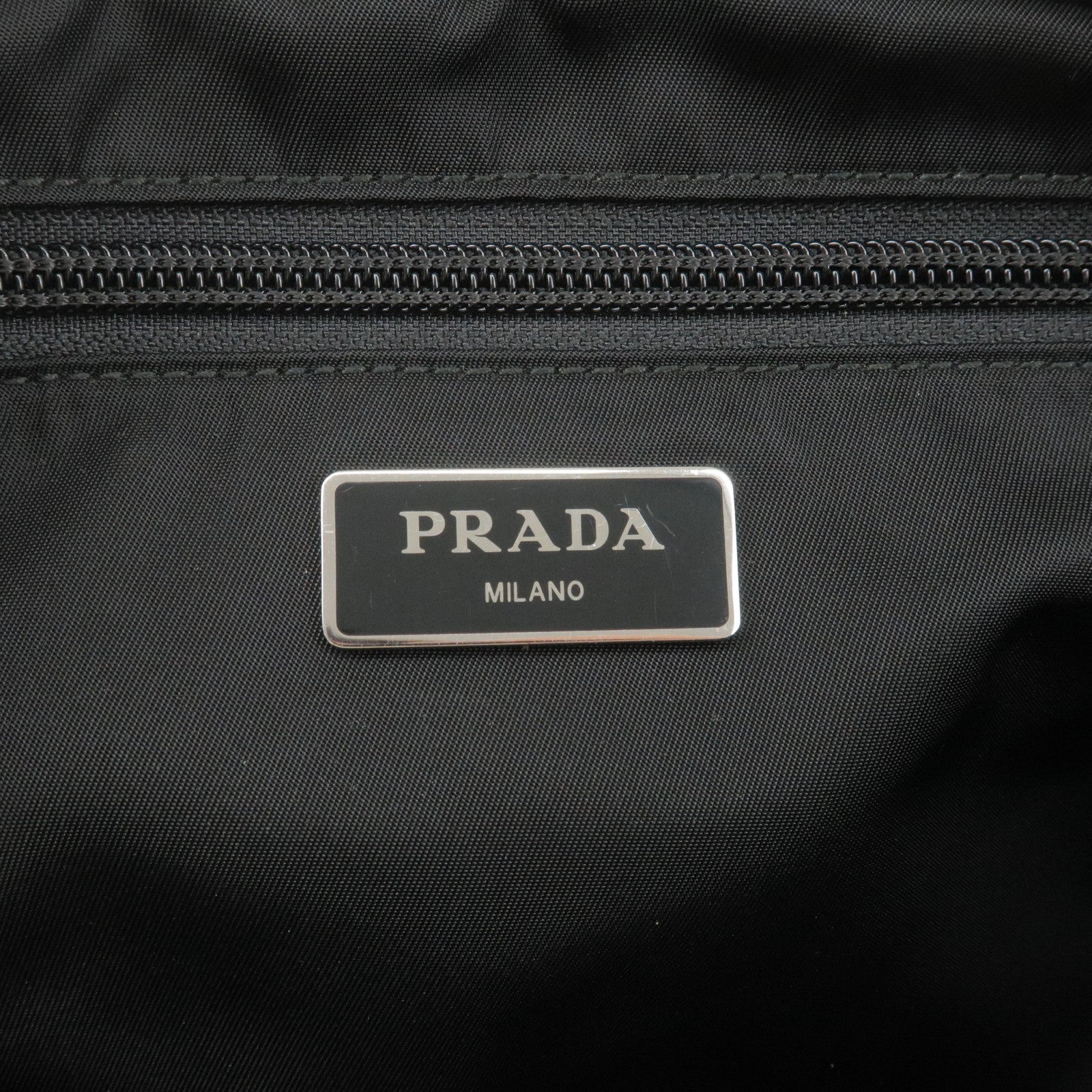 Prada Black Nylon Double Zip Belt Bag Prada