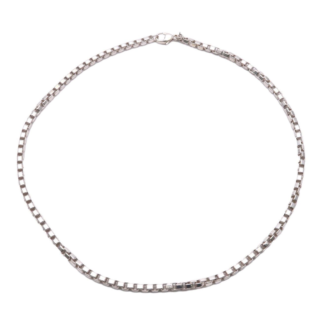 Buy Tiffany & Co Sterling Silver 4mm Venetian Box Link Chain Classic  Bracelet 7.5 Inches Online in India - Etsy