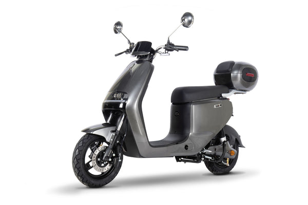 Emmo-ADO-Electric-Scooter-Moped-EBike-GREY-FRONT