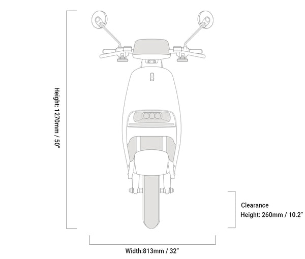 Emmo-ADO-Electric-Scooter-Moped-EBike-Geometry-Front