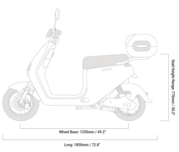 Emmo-ADO-Electric-Scooter-Moped-EBike-Geometry-Side