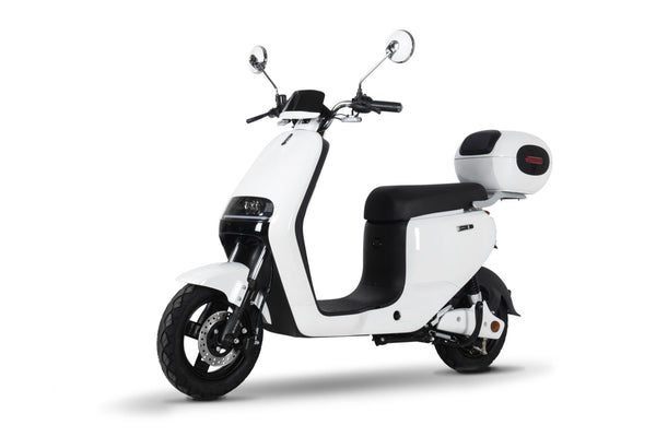 Emmo-ADO-Electric-Scooter-Moped-EBike-WHITE-FRONT