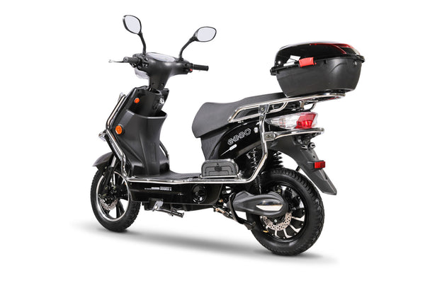 Emmo-Hornet-X-I-Electric-Scooter-Moped-EBike-black-rear
