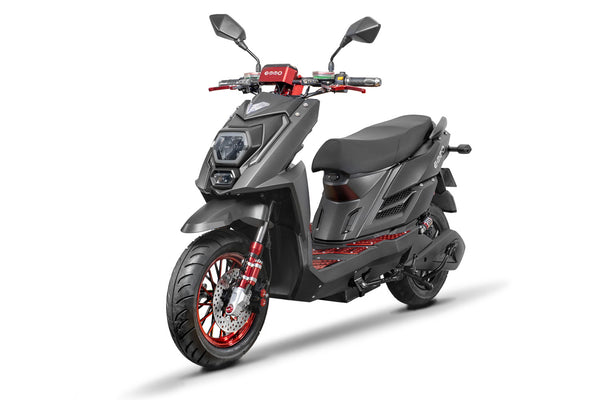 Emmo-Koogo-Electric-Scooter-Moped-EBike-Black-Front