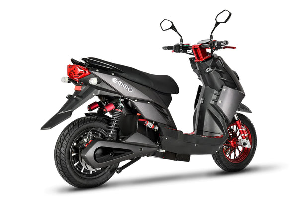 Emmo-Koogo-Electric-Scooter-Moped-EBike-Black-Rear