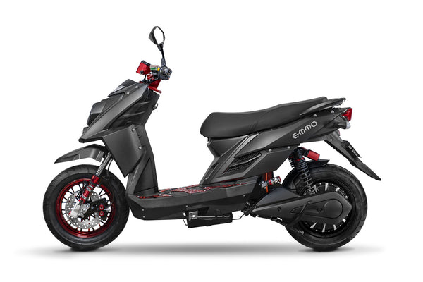 Emmo-Koogo-Electric-Scooter-Moped-EBike-Black-Side