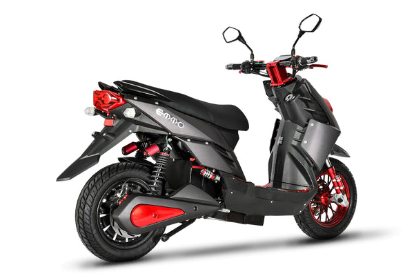 Emmo-Koogo-Electric-Scooter-Moped-EBike-Red-Rear
