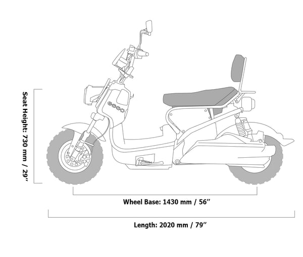 Emmo-Monster-S-84V-Scooter-Moped-EBike-geometry-Side