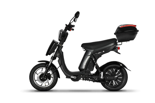 Emmo-Urban-T2-electric-moped-ebike-black-side-tailbox