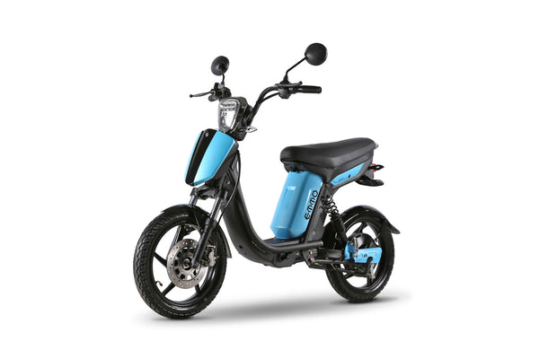 Emmo-Urban-T2-electric-moped-ebike-blue-front