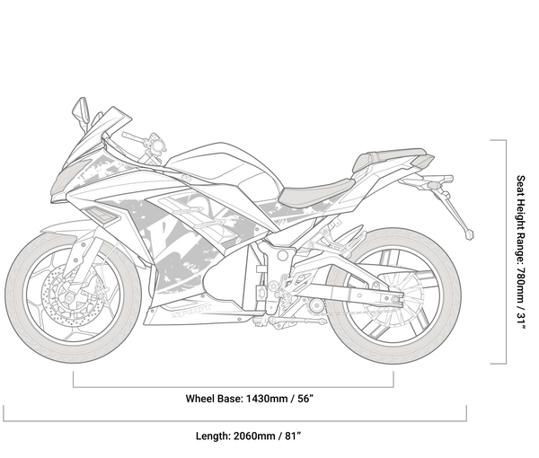 Emmo-Zone-GTS-Sports-Motorcycle-EBike-GEOMETRY-SIDE