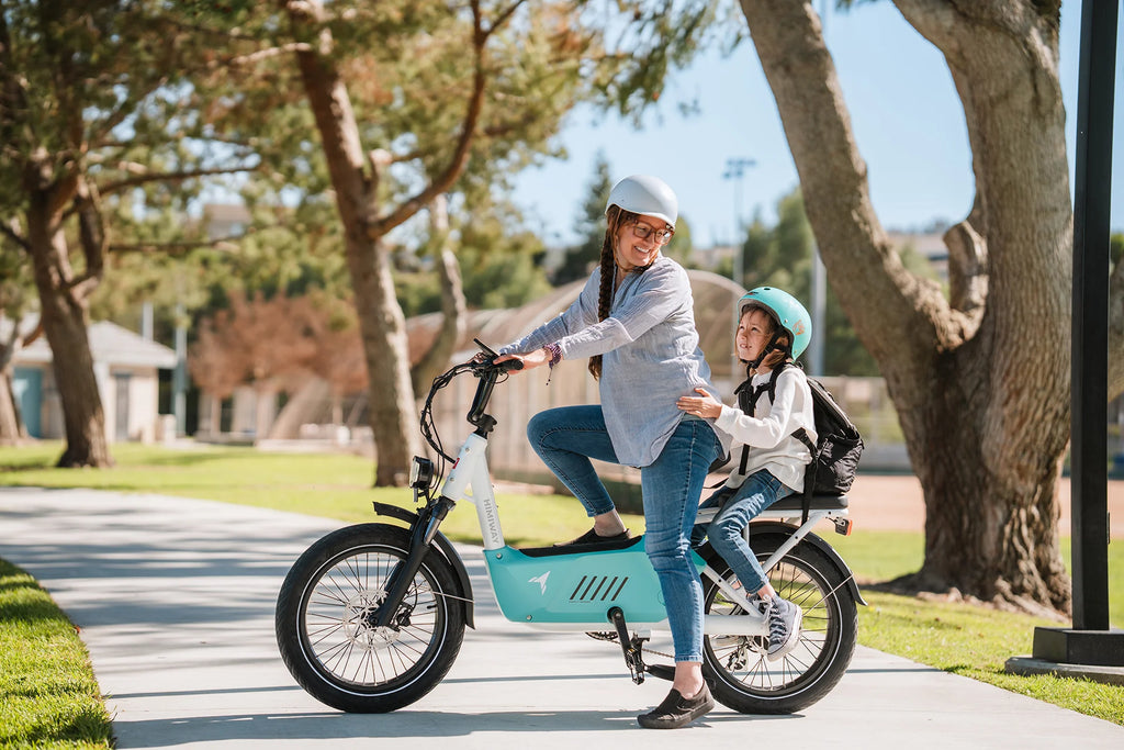 Himiway-C3-Long-Range-Cargo-E-Bike-Mother-and-Child